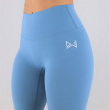 Load image into Gallery viewer, Blue 7/8 Training Leggings