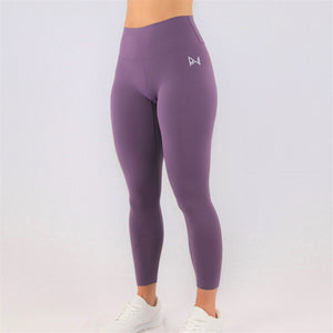 womens purple 7/8 gym leggings