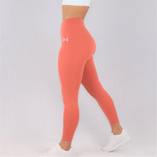 Load image into Gallery viewer, womens peach 7/8 gym leggings