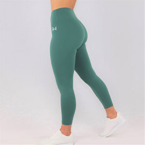 womens green 7/8 gym leggings