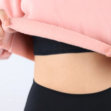 Load image into Gallery viewer, Pink Oversized Cropped Sweatshirt