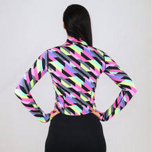 Load image into Gallery viewer, Neon Stretchy Zip Long Sleeve BBL Running Jacket