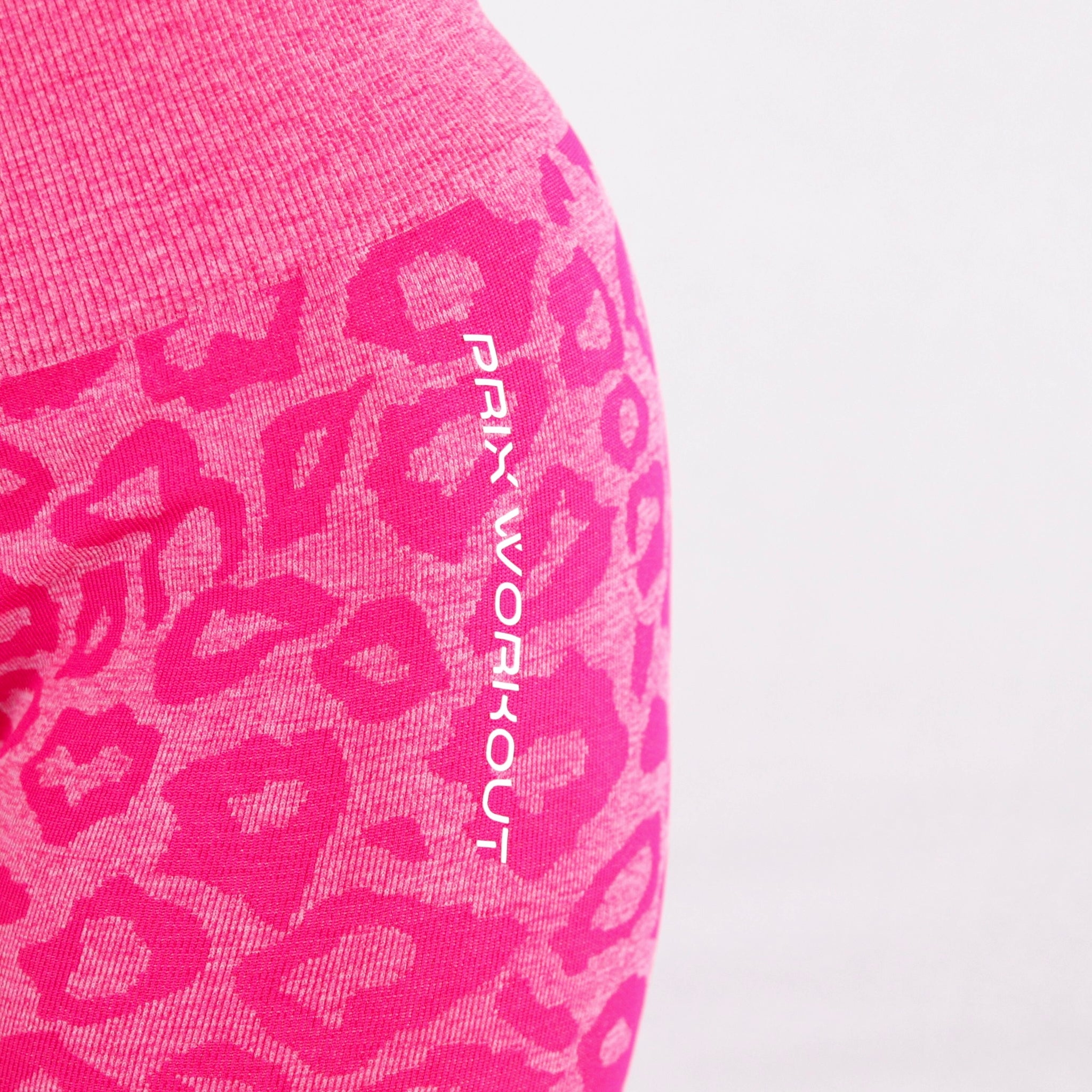 Vanille pink leopard print sports leggings Waist S Colour Léopard rose  Waist S Colour Léopard rose