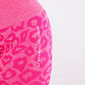 Pink Leopard High-Waist Leggings