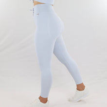 Load image into Gallery viewer, Ice Blue Apex Ribbed High-Waist Leggings