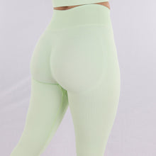 Load image into Gallery viewer, Mint Apex Ribbed High-Waist Leggings